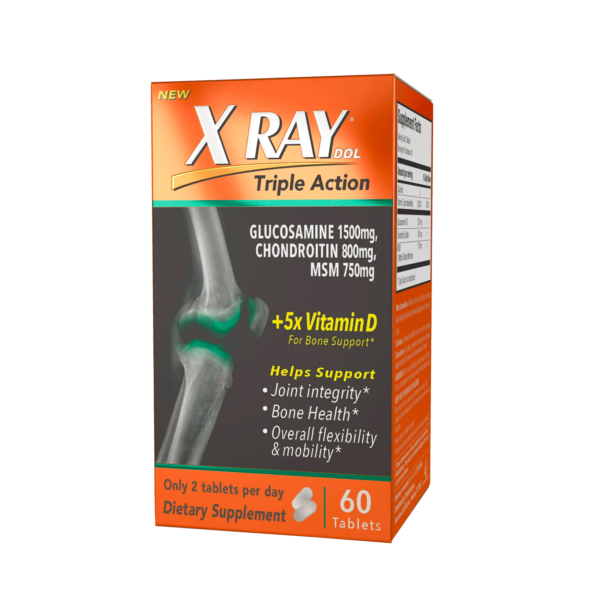 XRay Triple Action Joint Health Supplement with Vitamin D, 60 Count - Image 2