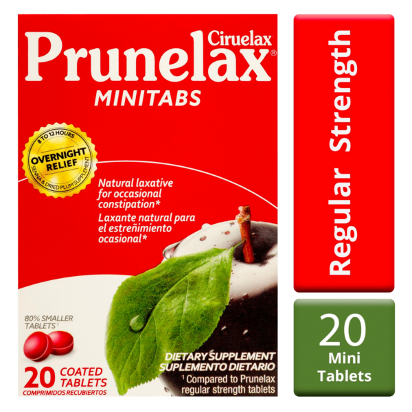 Prunelax Ciruelax Minitab's Natural Laxative Coated Tablets, 20 Count - Image 3